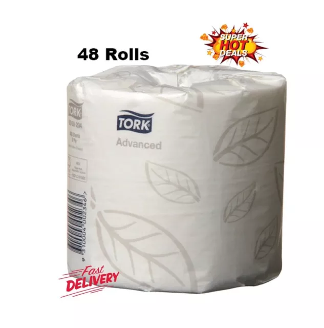 TORK Premium Toilet Paper 2 Ply 48 Rolls x 400 Sheets INDIVIDUAL WRAPPED TISSUE