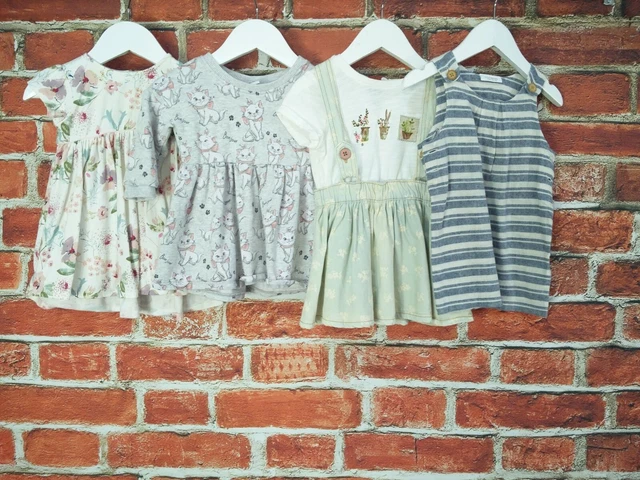 Baby Girls Bundle Aged 6-9 Months Next Disney Dresses Dungaree Aristocats 74Cm
