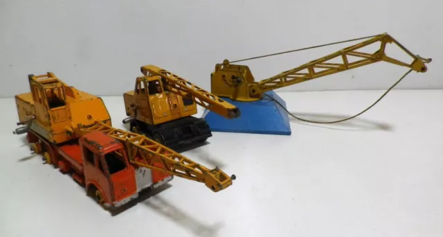 DINKY TOYS 3 X cranes  # 971/972 /973