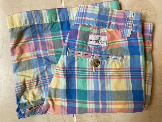 girl's  Vineyard Vines by Shep & Ian plaid bermuda shorts size 8