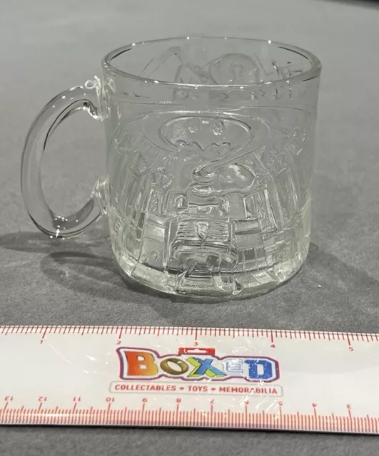 The Riddler Glass Figure Mug McDonalds DC Comics Batman Forever 1995 Cup Clear