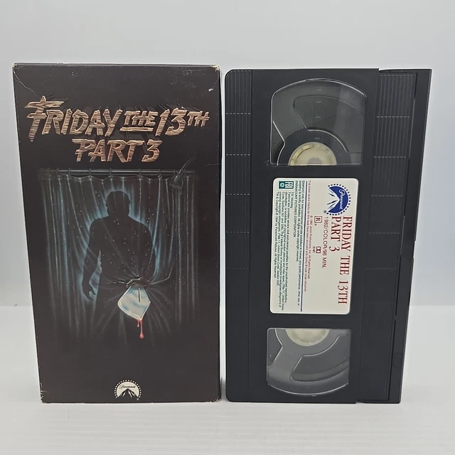 FRIDAY THE 13TH Part 3 VHS 1994 RARE Horror Thrasher