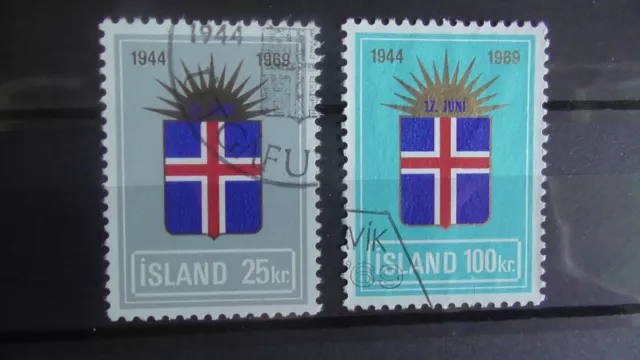 Island (1969)  430-31  gestempelt