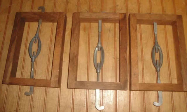 Lot Vintage Deboer MFG CO Bed Headboard Shortrail  steam punk w/Dovetail Frames