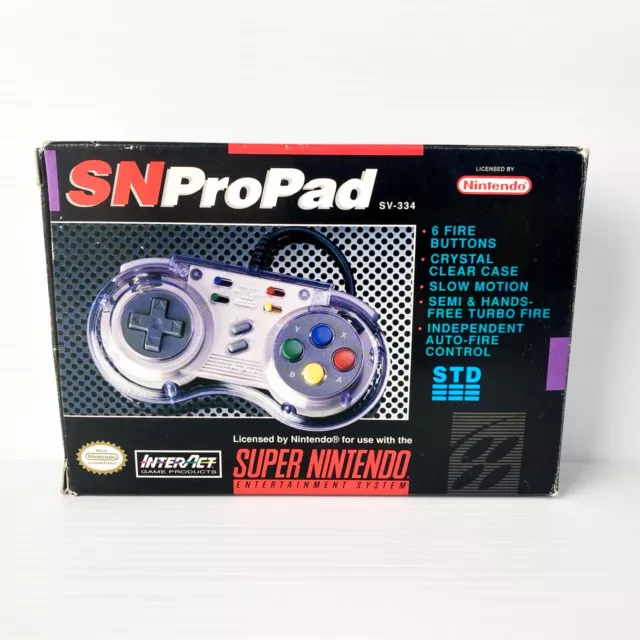 SN ProPad + Box - Super Nintendo SNES - Tested & Working - Free Postage