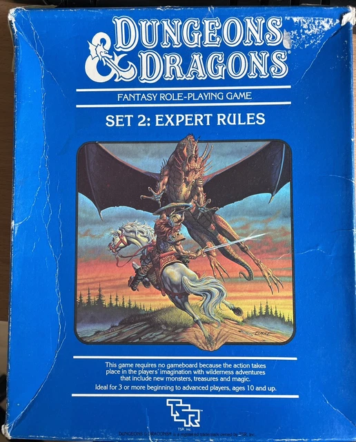 DUNGEONS & DRAGONS EXPERT RULES SET 2 TSR 1012 Box Set 1983 Isle of