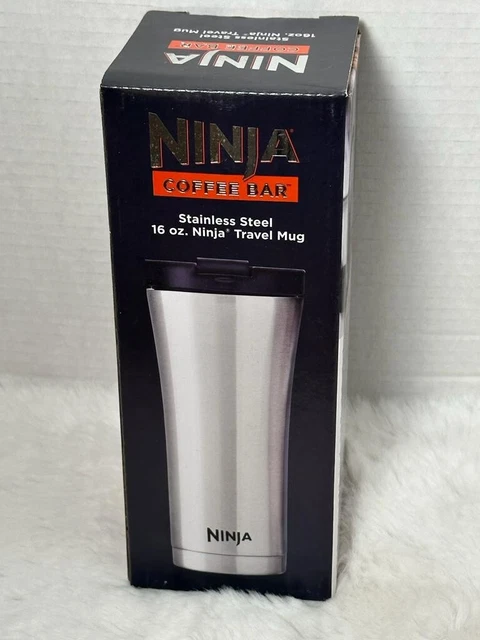 NEW NINJA 16 Oz Travel Coffee Mug Stainless Steel Hot & Cold Tumbler