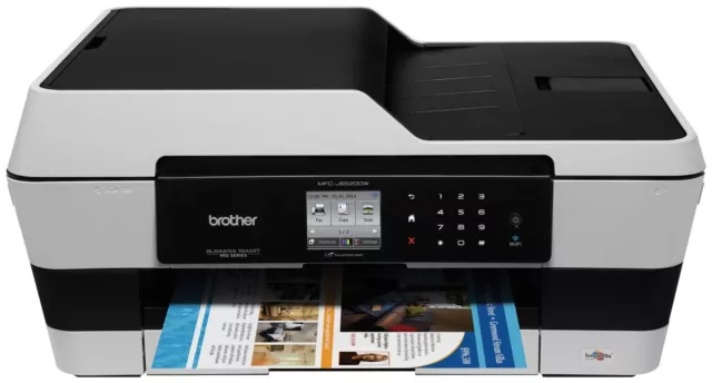 Brother Printer MFC-J6520DW Wireless Color Printer Scanner Copier Fax Dash Ready