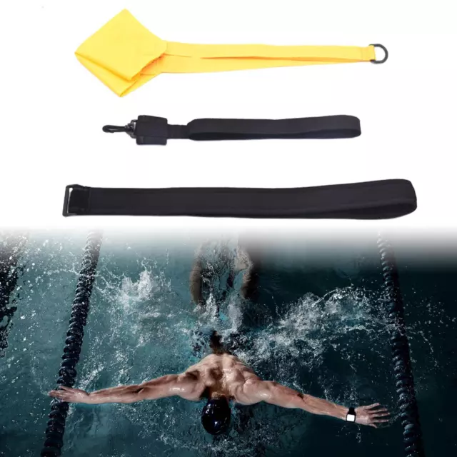 Swimming Resistance Belt with Drag Parachute for Swim Training & Exercise