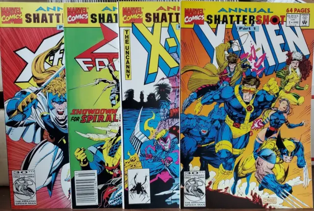 X-Men 1992 Annuals Shattershot X-Force X-Factor Uncanny Longshot Shattershot