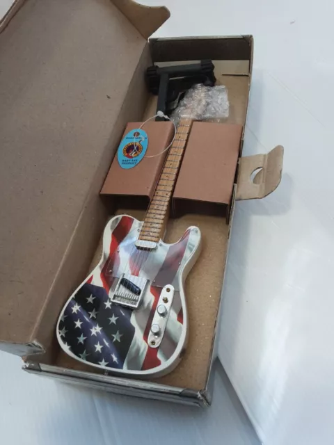 Baby Axe BA28 Stars And Stripes Telecaster Guitar Model Miniature Little heroes