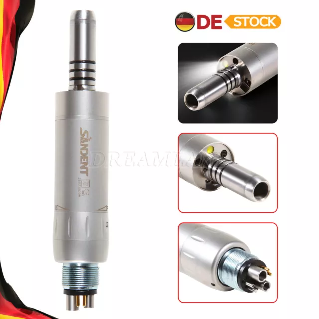 Dental Air Motor Licht Light LED Fiber Optic Inner Water Spray Handstück 6 Holes