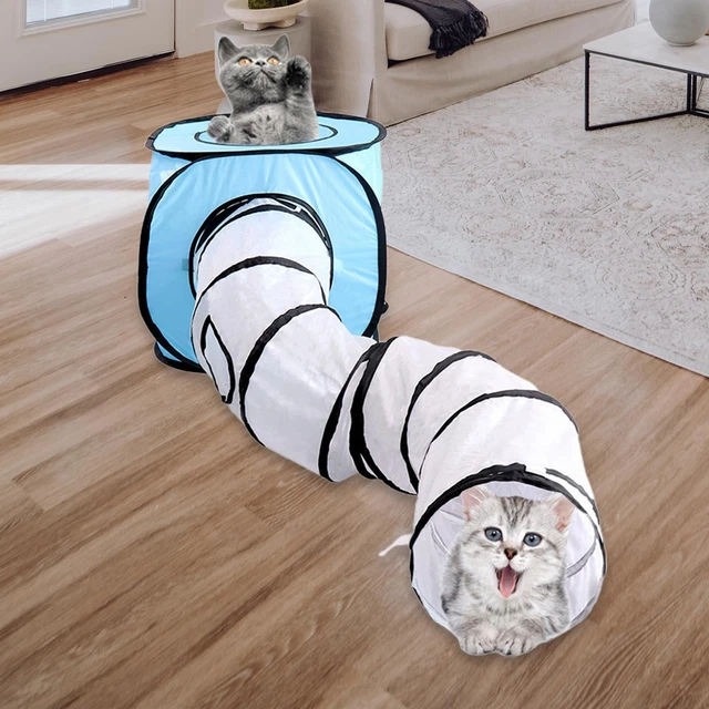 Tunnel pour chat, Cage à jouets, tunnels de jeu pour chaton, petits animaux,