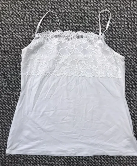 Camicia donna M&S bianca, taglia 16, non cablata, non imbottita, nuova