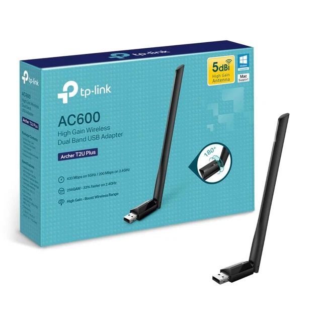 Adattatore WiFi 6 USB 3.0 Da 3200 Mbps Con Bluetooth 5.3 – Dual Band 5GHz/2.4GHz, Antenna 2x2 DBi, Per Windows 10/11