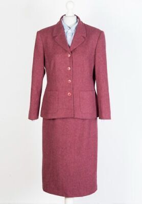 AQUASCUTUM Viola Tailleur Giacca Gonna 16 14 