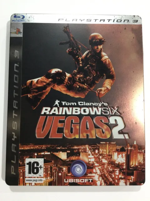 Tom Clancy’s Rainbow Six Vegas 2 PLAYSTATION 3 PS3 Pal STEELBOOK Edition RARE