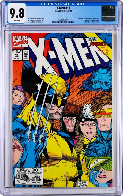 X-MEN #11 CGC 9.8 M- Vol. 2, 1992 Mint Minus LONGSHOT, MOJO & DAZZLER Jim Lee