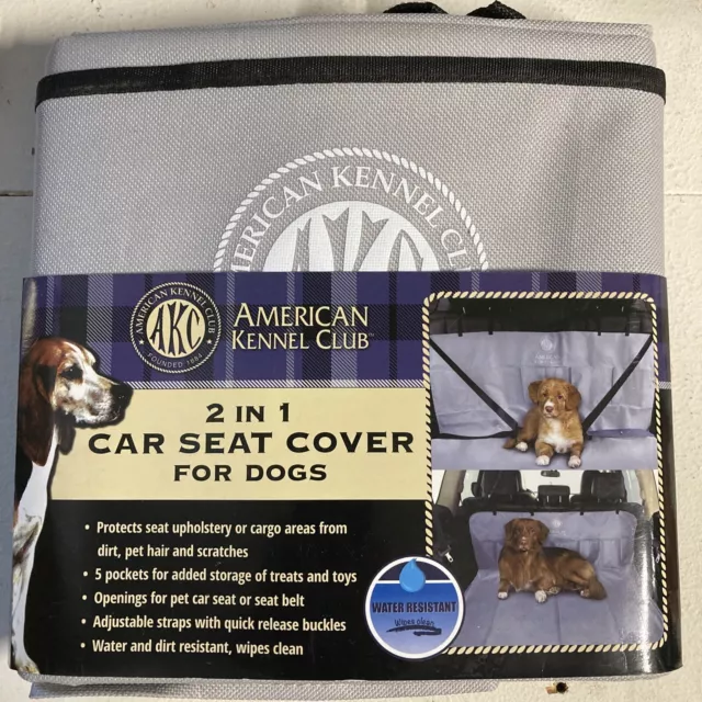 2 In 1 Car Seat Cover for Dogs American kennel club, Brand New