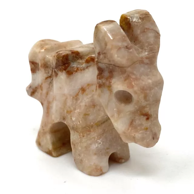 Vintage Quartz Stone DONKEY Miniature Animal Figurine