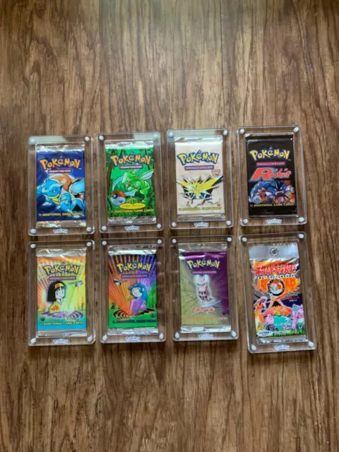 Pokemon Acrylic  Booster Pack Display Case Magnet Acrylic