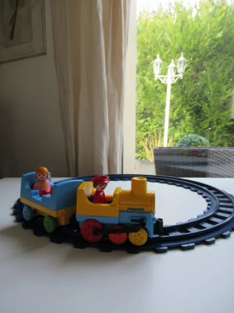 Playmobil 1 2 3 ref 6760 Train avec Locomotive et Wagons - Playmobil