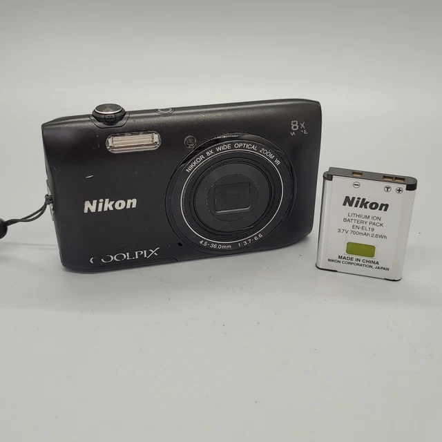 Nikon Coolpix S3600 20,1 megapixel fotocamera digitale compatta testata nera