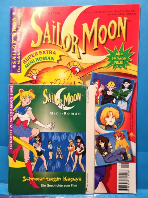 Sailor Moon Heft Nr.14/1998 mit Poster mini-Roman TOP ungelesen (1625)