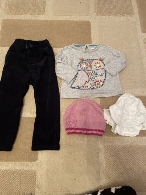 Girls mixed item clothing bundle age 12-18 months M&S Next etc trousers top etc