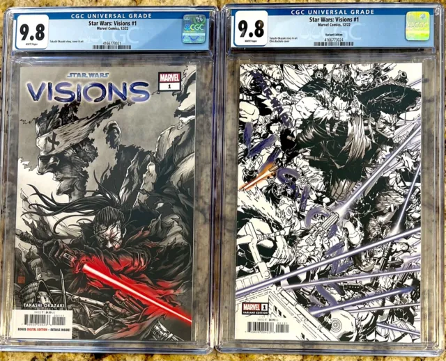 Star Wars Visions #1 CGC 9.8 2022 Marvel Cover A/B SET 1st Appearance Ronin KEY!