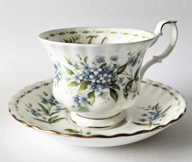 Royal Albert Flower of The Month July Tea Cup and Saucer 1st Quality