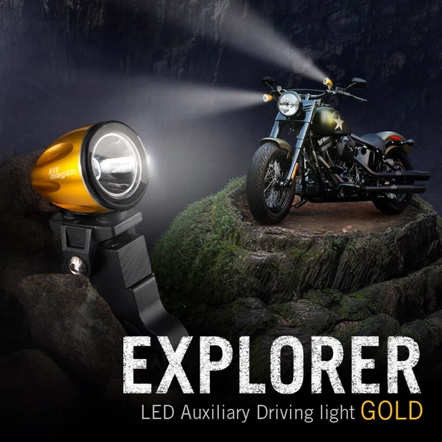 mini LED lampe spot feu de route d'or 22-25mm dia. bumper pour Flatbed camion