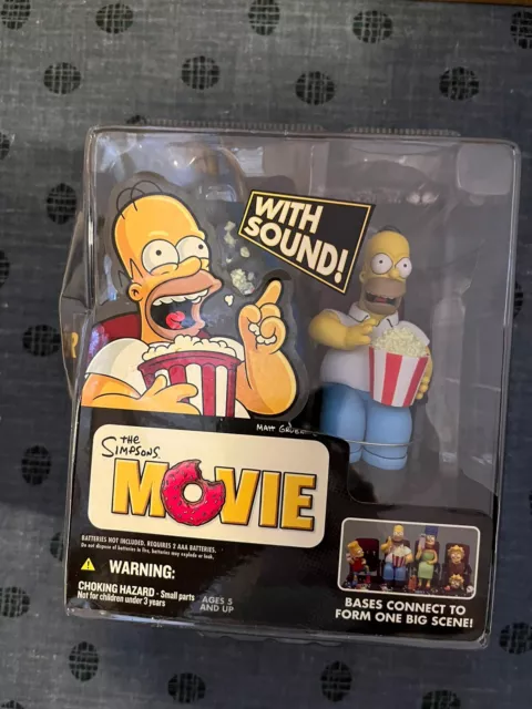 The Simpsons Movie Homer Simpson Movie Mayhem Figure 2007 McFarlane Toys New