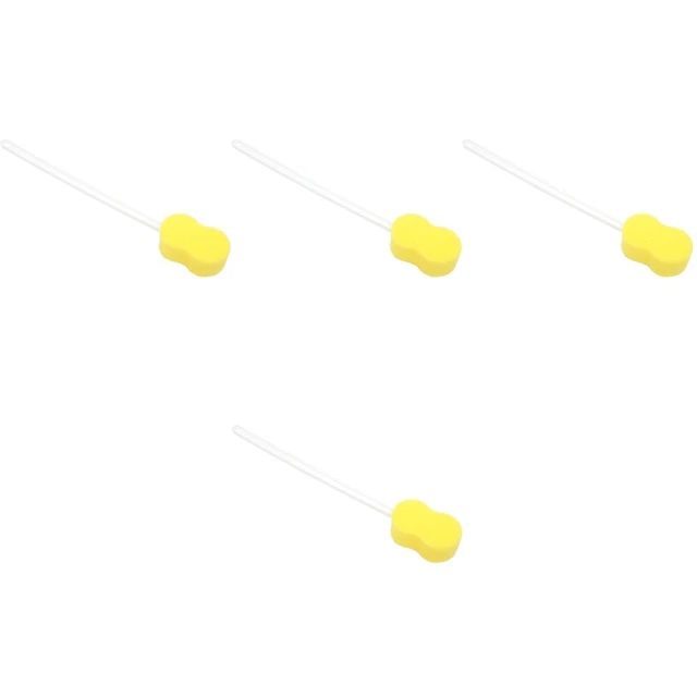 4 Pack Back Scrubber Shower Handle Bath Sponge Bath Sponges Shower Massage