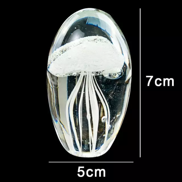 Resin Jellyfish Crystal Glass Jellyfish Paperweight Cre INV Jellyfish W9Y5