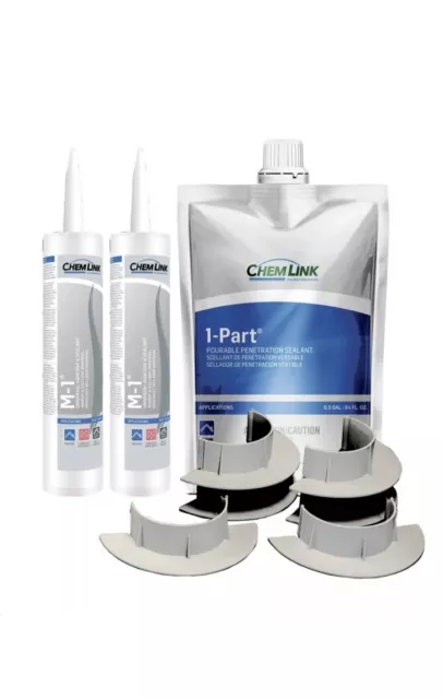 Box Of CHEMLINK Round 4” E-CURB Kit Penetration seal Solar Roofing Photovoltaic
