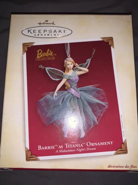 2005 Barbie as Titania Ornament - A Midsummer Night's Dream. Hallmark Keepsake