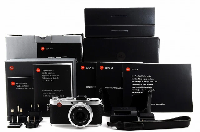 Leica X2 16.2 MP Compact Digital Camera Silver from Japan [Near Mint in Box]