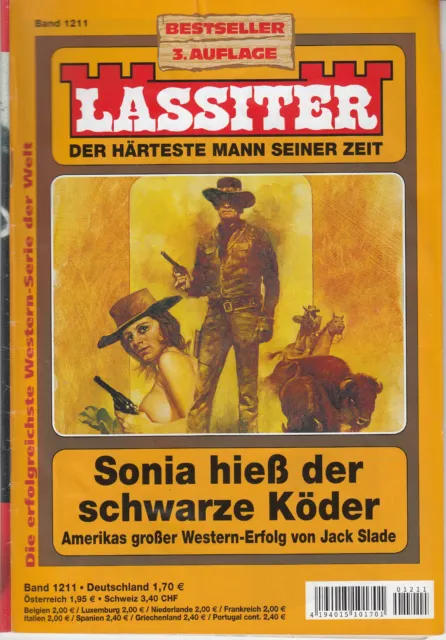 Sonia hieß der schwarze Köder - Lassiter Band 1211-Western-Erfolg von Jack Slade