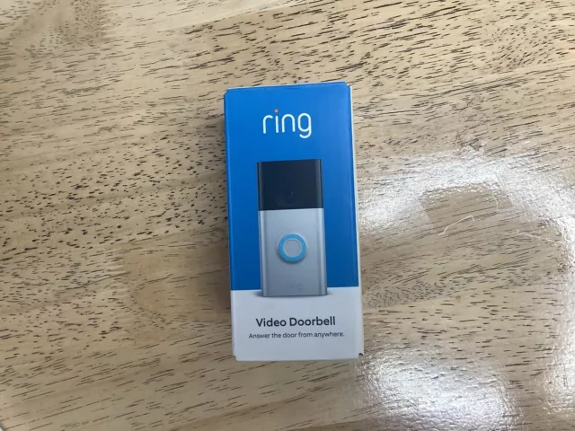 Ring 1080p Wireless Video Doorbell with previews - Satin Nickel New