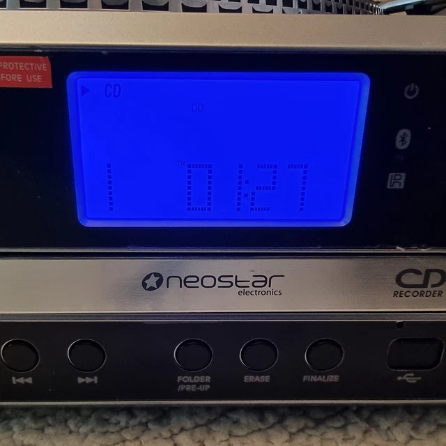 NEOSTAR TURNTABLE TCDR300C CD, MP3 Recorder Music System w/ Encode