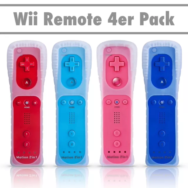 4x Remote Motion Plus Controller / Fernbedienung 4️⃣er Pack - Nintendo Wii (NEU)