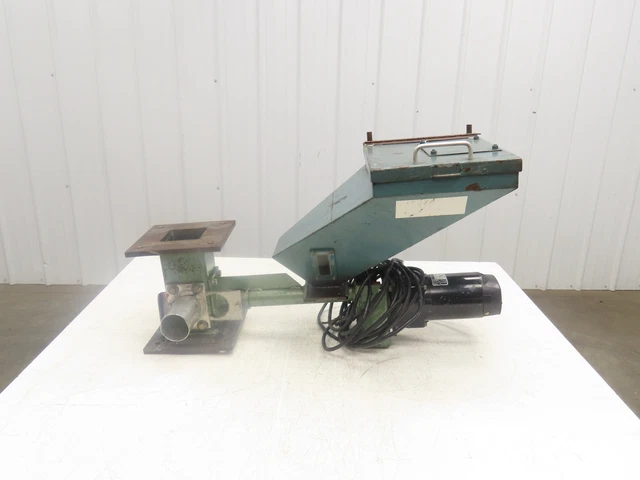 Injection Molding Color Additive Auger Feeder Bodine 130VDC Motor 3Gal Hopper