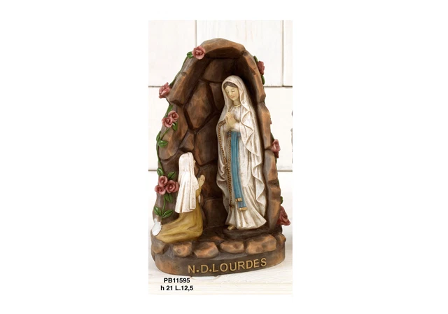 Statua Madonna Di Lourdes - 12 Cm In Resina, Per Devozione O Decorazione