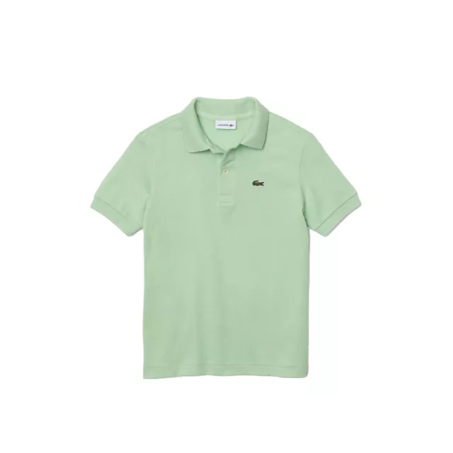 Lacoste Kids Regular Fit Petit Pique Green Polo, Youth Size 6A/6YR, PJ2909-HEE