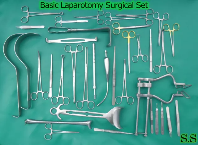 108 Instruments Basic Laparotomy Set Surgical Medical Ds-677