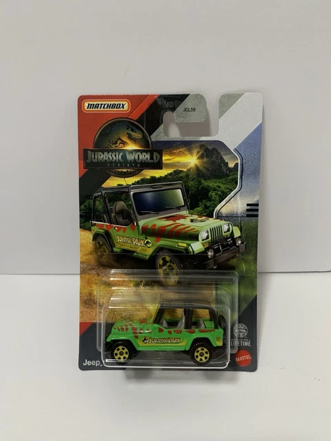 MATCHBOX JURASSIC WORLD Rebirth Jeep Wrangler 18 Green 8 04 PicClick AU