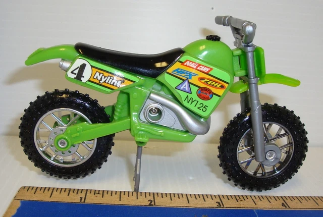 Nylint accessory green motocross dirt bike toy w/ working kick stand - motorbike Nylint accessory green motocross dirt bike toy w/ working kick stand - motorbike