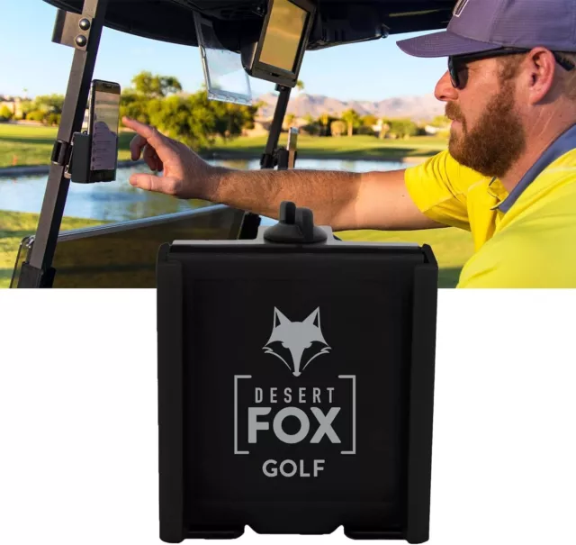 DESERT FOX GOLF Phone Caddy Black Adjustable.