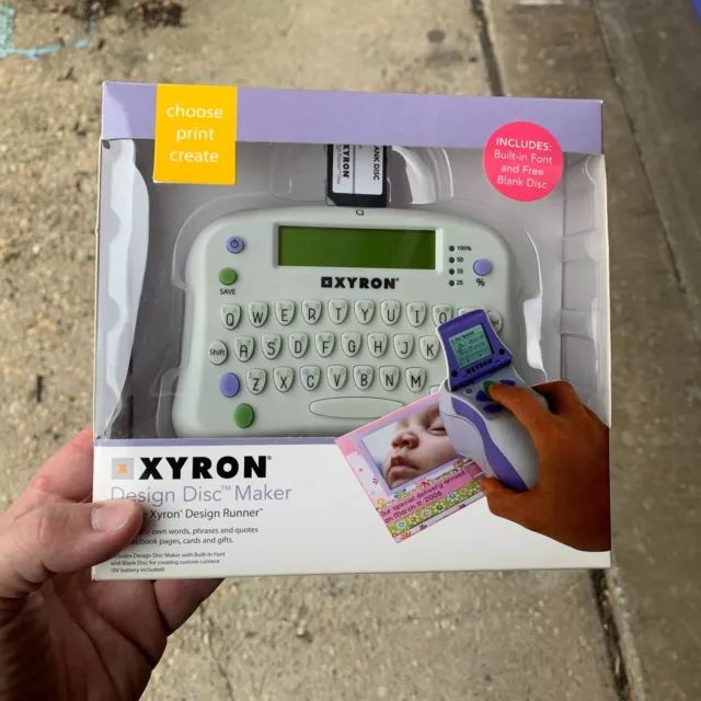 Xyron Design Disc Maker 48371 For The Xyron Design Runner New Sealed